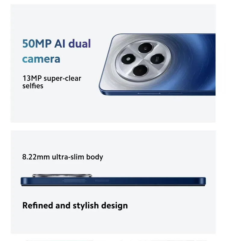 Xiaomi Redmi 14C 5G Mobile Phone Global Version 50MP Camera 5160mAh Battery 18W Fast Charge 6.88
