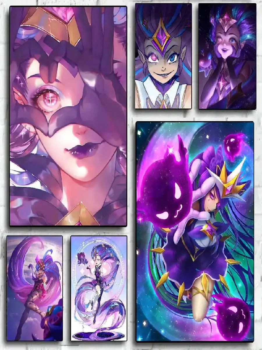 Star Guardian Zoe Game Poster Wall Art Home Decor Room Decor Digital Painting for Living Room Restaurant Kitchen Art