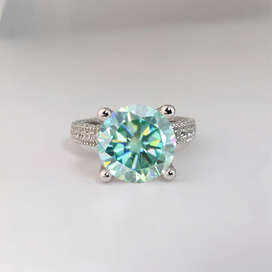 5 Carat Real Moissanite Diamond Rings s925 Sterling Silver 11 Color Moissanite Gemstone Wedding Finger Ring Fine Jewellery GRA