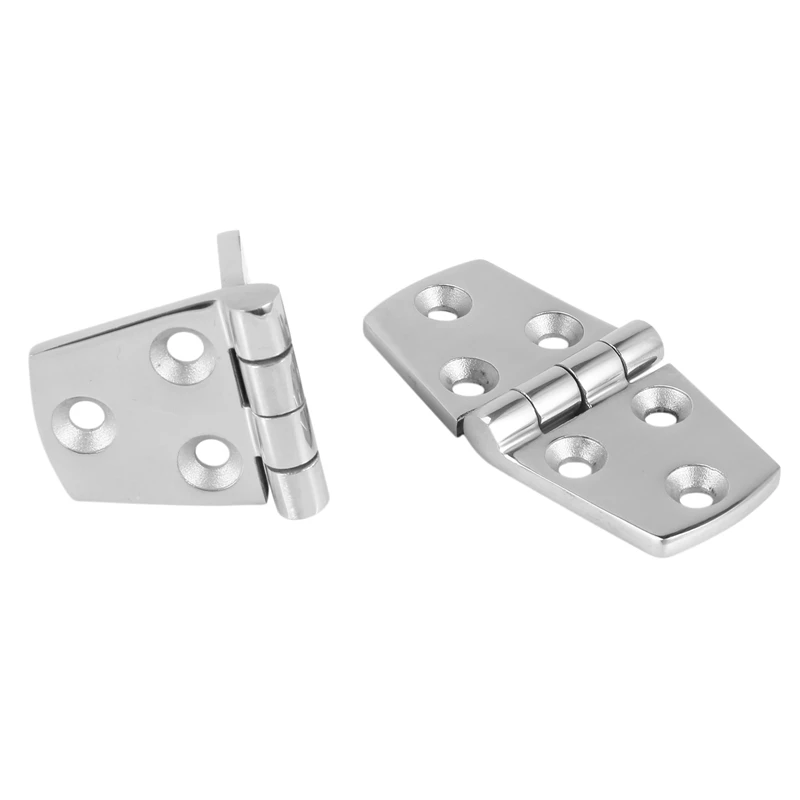 Marine 24 Pieces Stainless Steel Strap Hinge Door Hinge For Marine Boat Yacht 76 X 38 Mm Rafting Boating Accessories