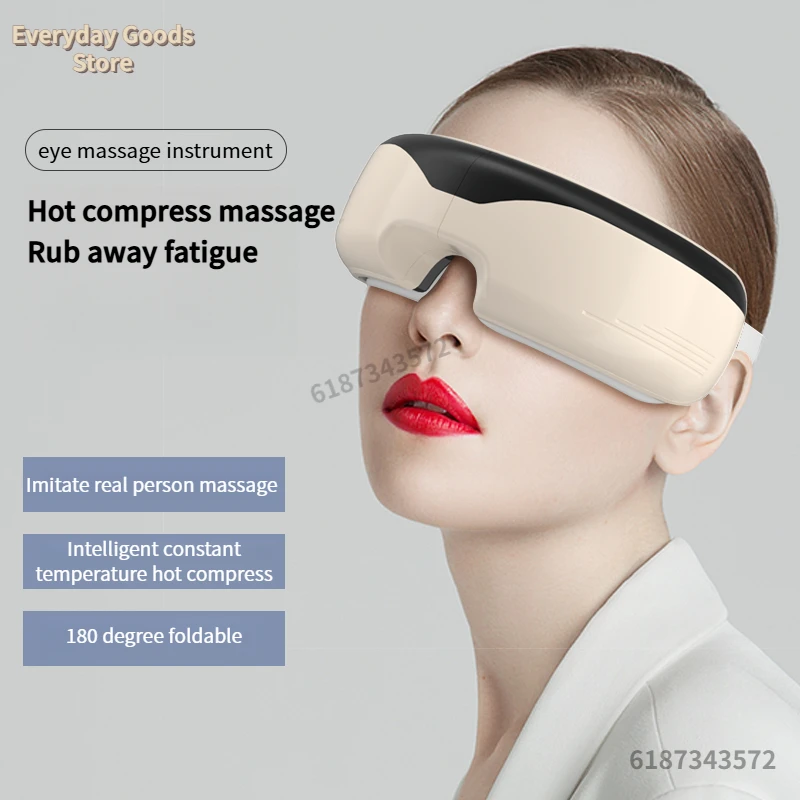 Intelligentes Augenhassagegerät mit konstanter Temperatur, kabellose Bluetooth-Musik, 3D-Airbag-Massage lindert Ermüdung der Augen