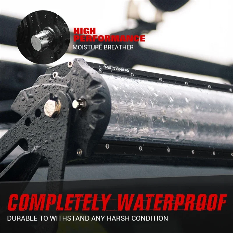 

MICTUNING M1S 19'' Aerodynamic LED Work Light Bar Waterproof LED Straight Work Light Spot Flood Combination Beam for Off-Roads