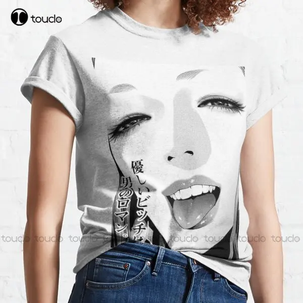 Prison School Face Manga Classic T-Shirt Tee Shirt Muscle Shirt Custom Aldult Teen Unisex Digital Printing Tee Shirts Streetwear