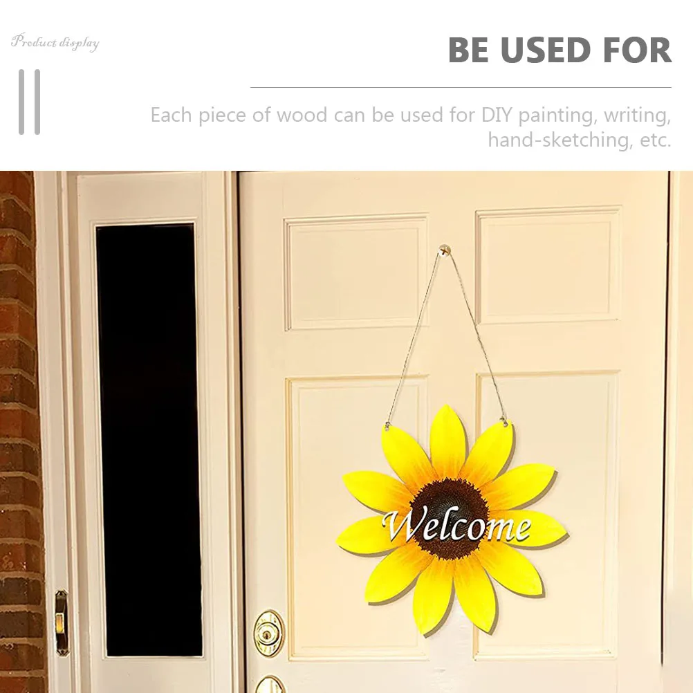 

3pcs Decor Sunflowers For Crafts Unfinished Slice for DIY Craft Home Party 1 Sunflower Decor 30cm Safe Kids Gifts