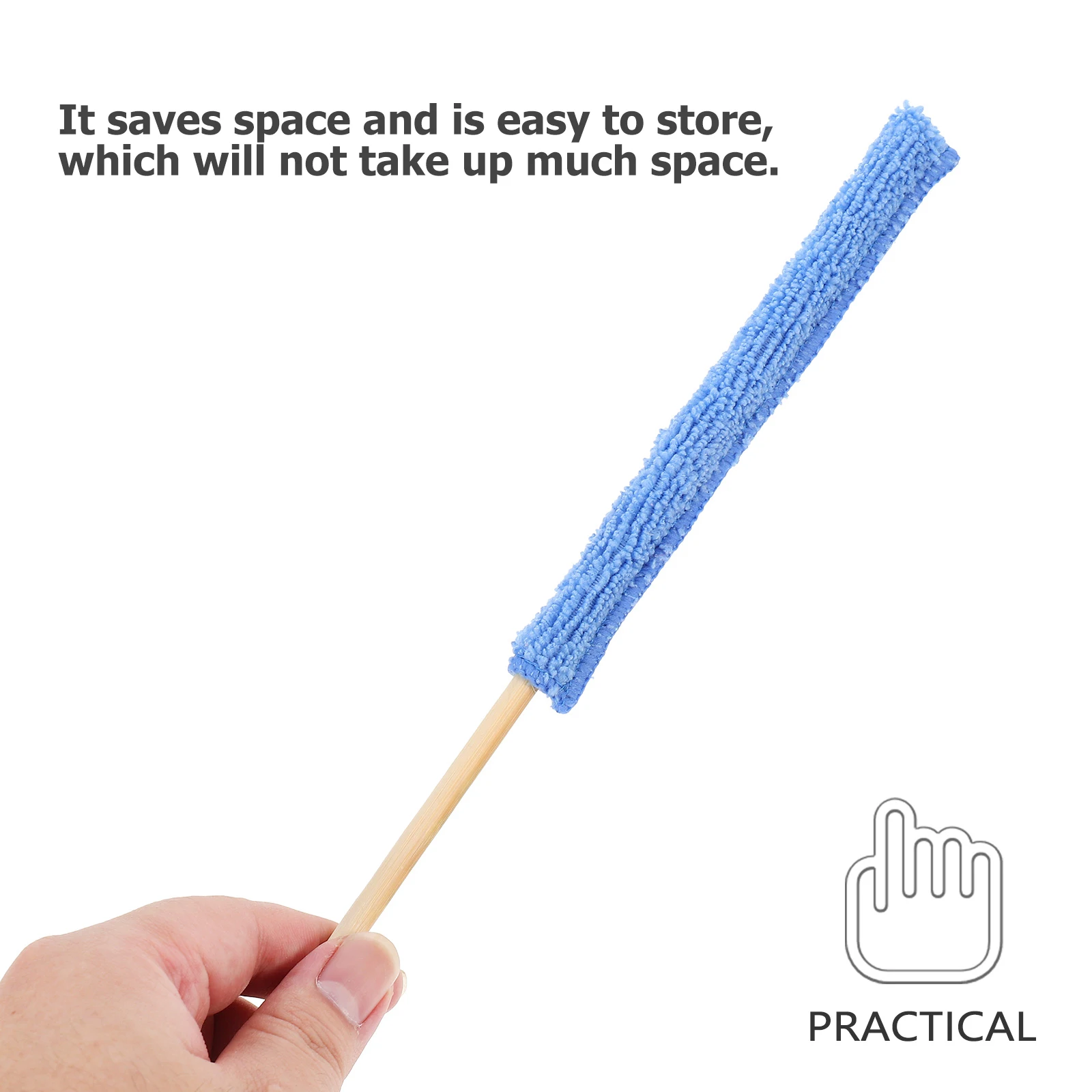 

6pcs Cleaning Stick High-Grade Microfiber Glass Cleaner Household Tool Space-Saving Long Bottle Crevices Cap Lids Detail