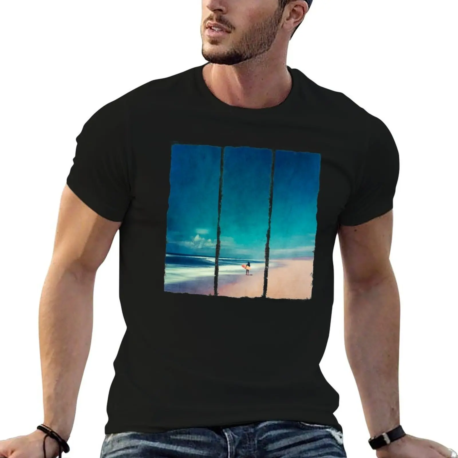 

Summer Days - Going Surfing T-Shirt t shirt man cotton cotton t shirts high quality t shirts for man slim fit T-shirt