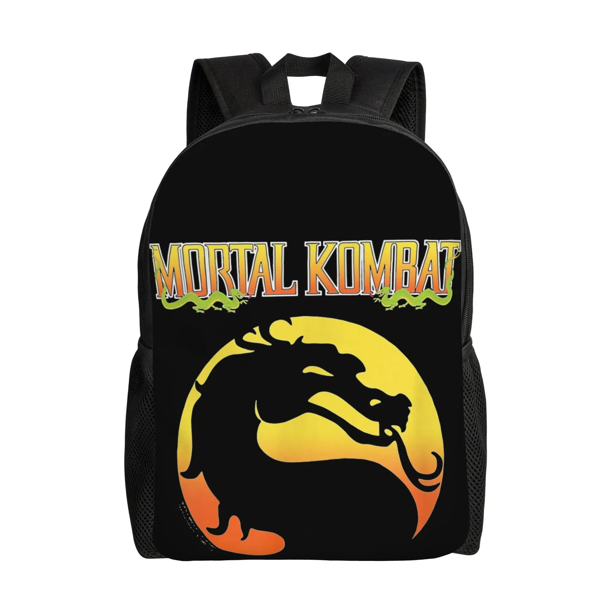 Mortal Kombat Klassic Logo Cool Backpack Sports Student  Daypack for Men Women College Canvas Bags