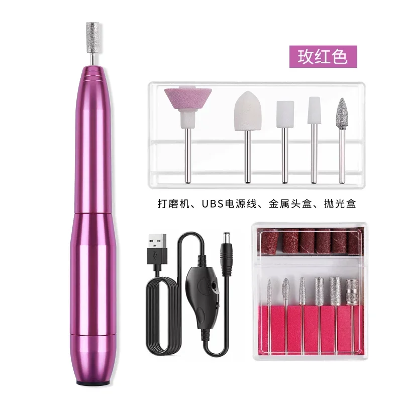 1 Set Professional Electric Nail Drill Machine Manicure Machine Pedicure Drill Set Ceramic Nail File Nail Drill Equipment Tools