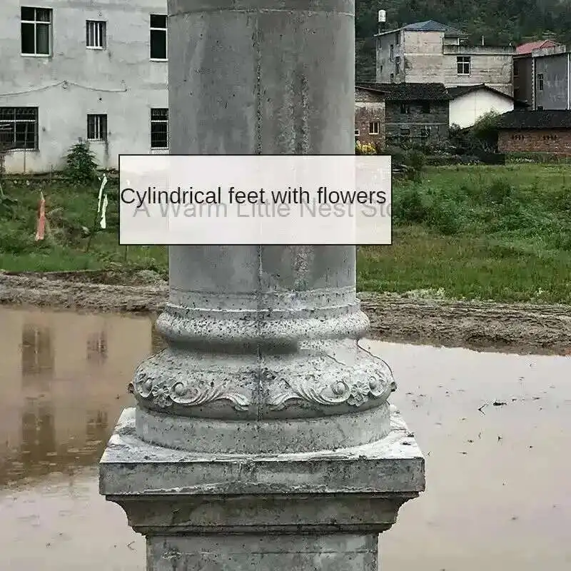 

European Roman Column Cylindrical Foot Mold Round Plastic Model Column Head Building Template Decorative Mold Cement Products