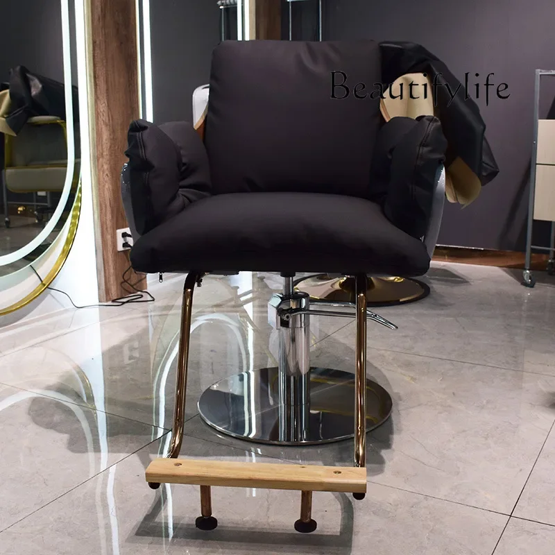 

yj21 Barber shop professional hair chair comfortable rotating fiberglass simple fashion designer new