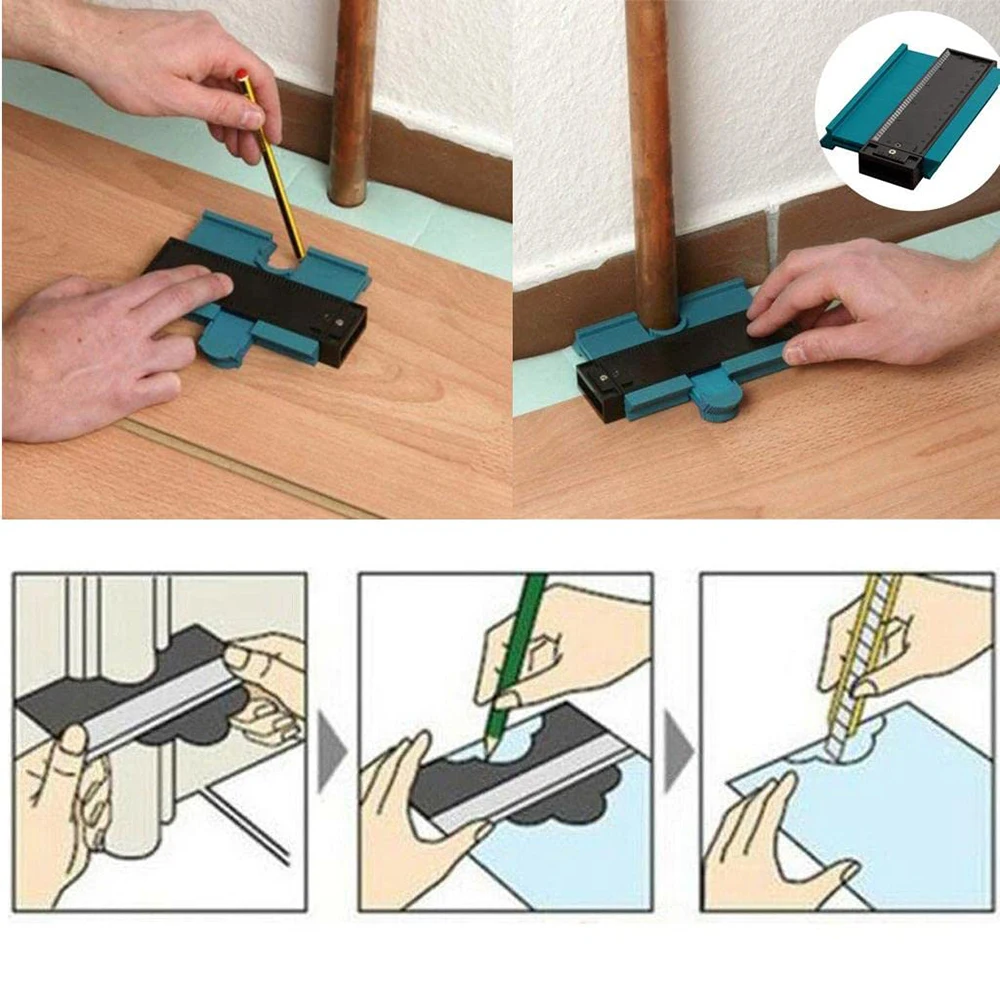 Shape Contour Gauge Duplicator Profile Measuring Tool Contour Duplication Gauge Contour Template Plastic Contour Copy Duplicator