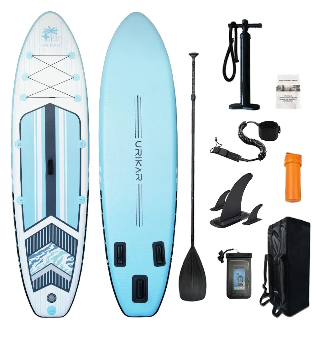 wholesale OEM design dropshipping fiberglass waterproof soft top pvc air inflate stand up sup paddle surf board with fins