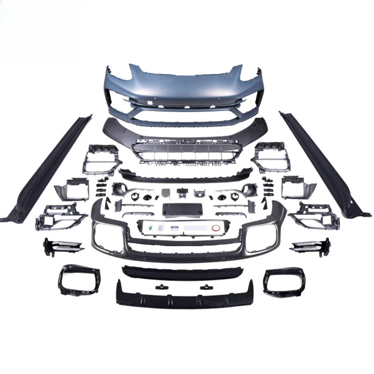 

KM for 2017-2021 Panamera 971 Upgrade 971.2 Turbo S Style Bumper Facelift Front Bumper Bodykit GTS Side Skirt Rear Diffuser