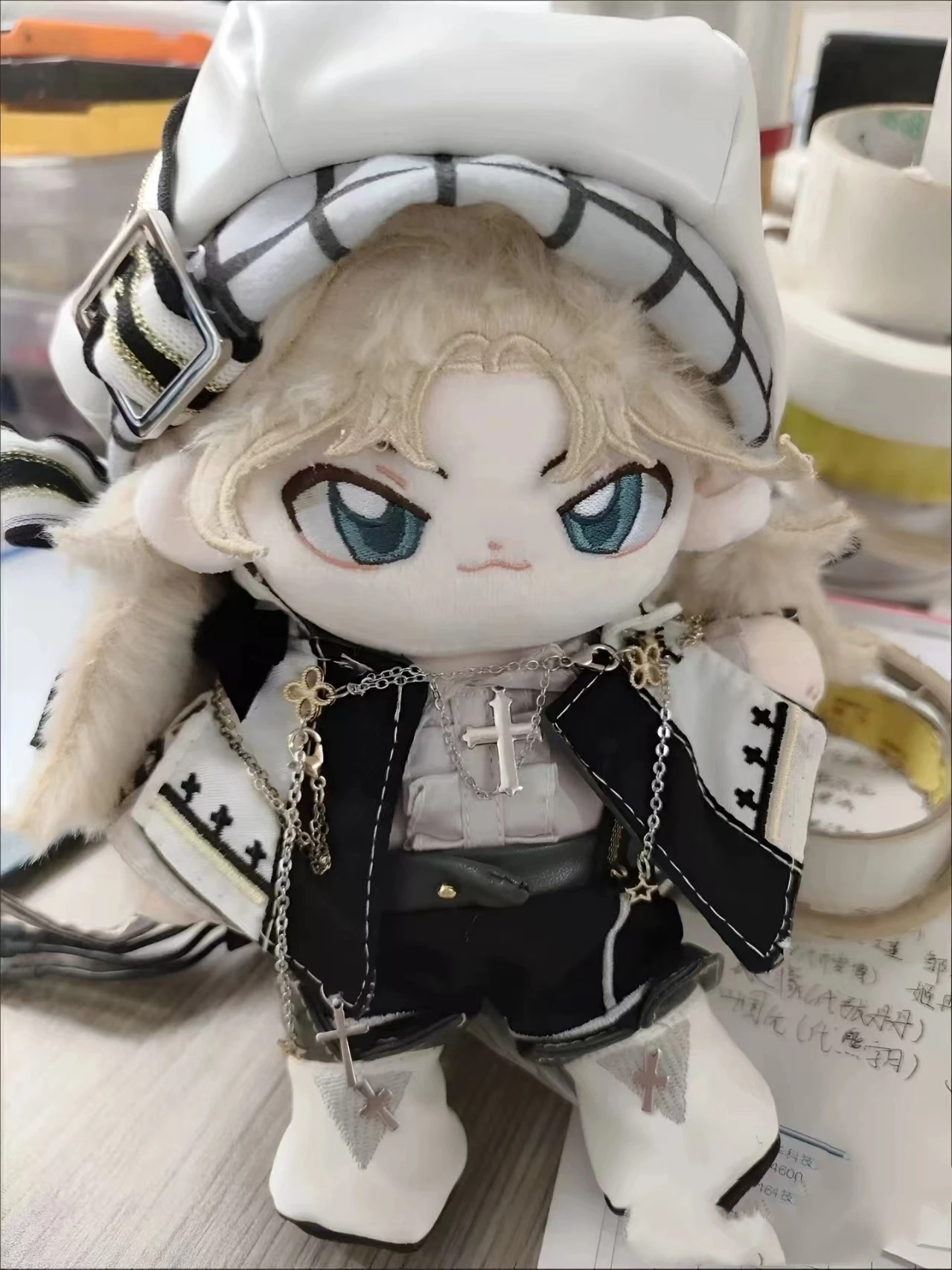 20cm Vermouth Berumotto Attributes Cotton Doll Anime Figures Plushies Dress Up Cotton Doll Plush Stuffed Body Toys Birthday Gift