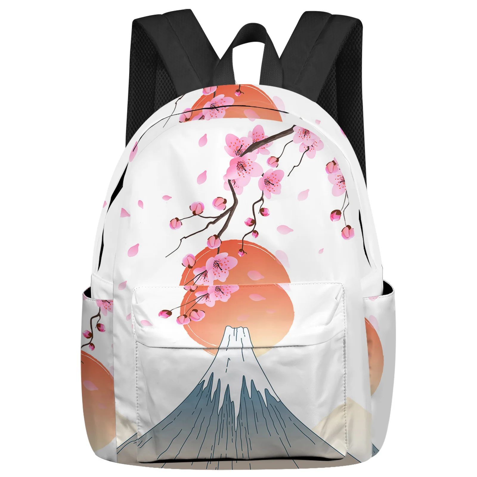 

Japanese Style Mt. Fuji Sakura Feminina Backpacks Teenagers Student School Bags Laptop Backpack Men Women Female Travel Mochila