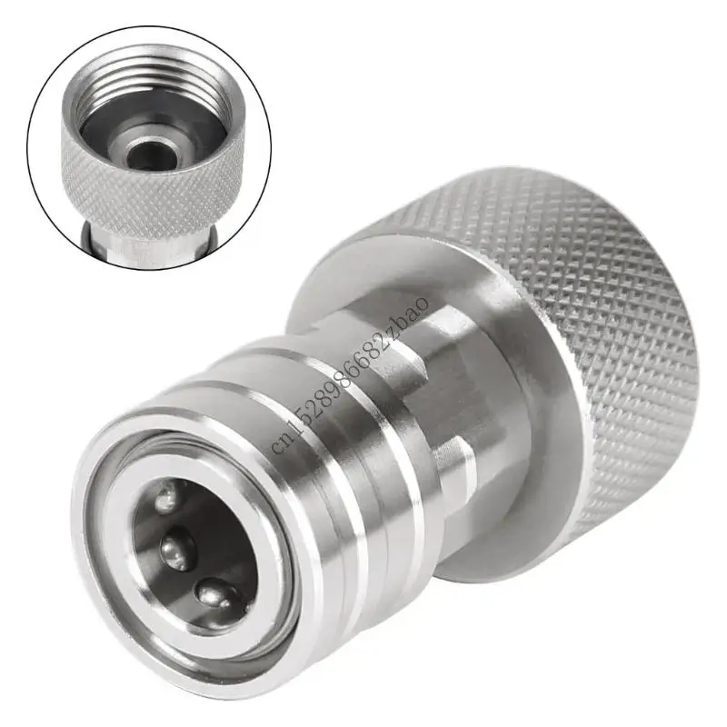 

H7EA 3/4inch to 1/4inch Garden Hose to Pressure Washer Adapter Quick Connector Water Hose Nozzle Converter Stainless Steel