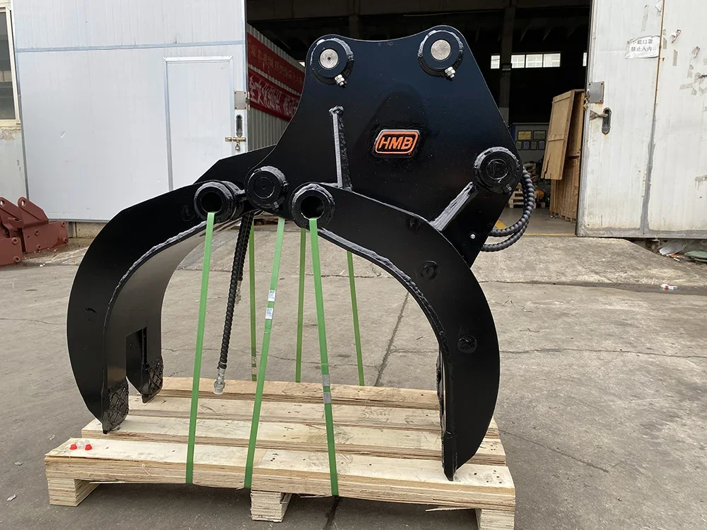 Excavator Grapple Bucket Hydraulic Wood Grapple 360 Log Grab and Stone Excavator Rotating Grapple Saw Wood Grab