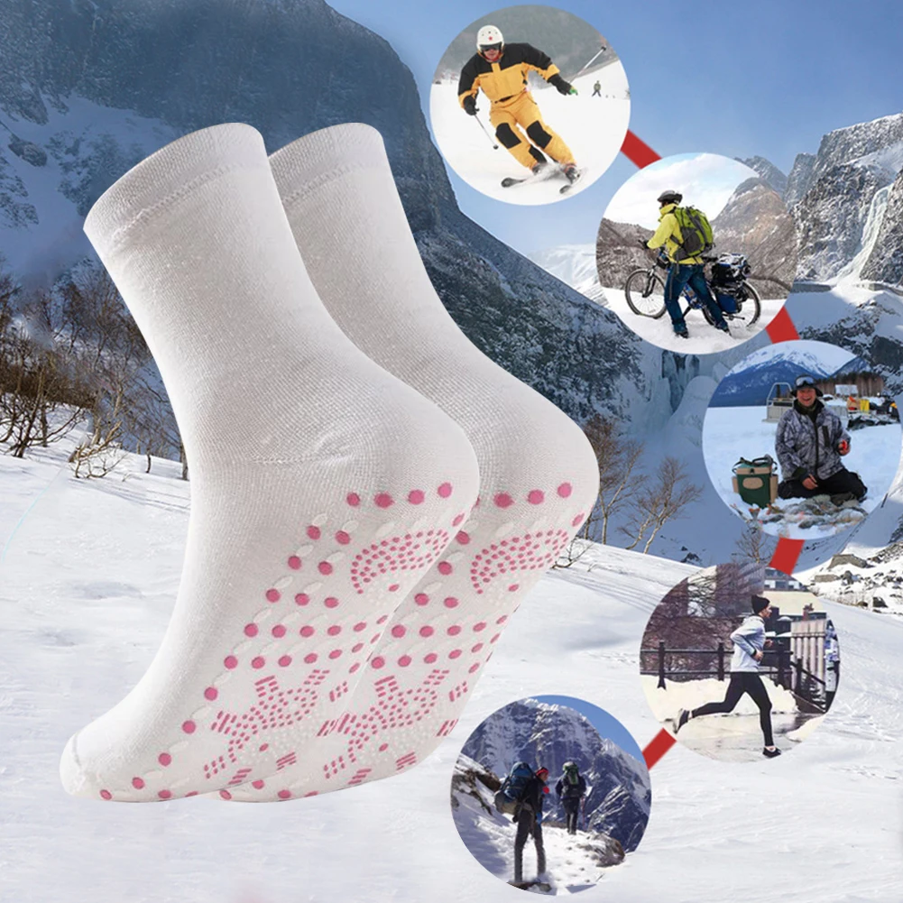 

3-6 Pair Unisex Winter Heated Socks Heating Thermal Warm Socks Multifunction Heat Therapy Skiing Sock for Outdoor Hiking Cycling