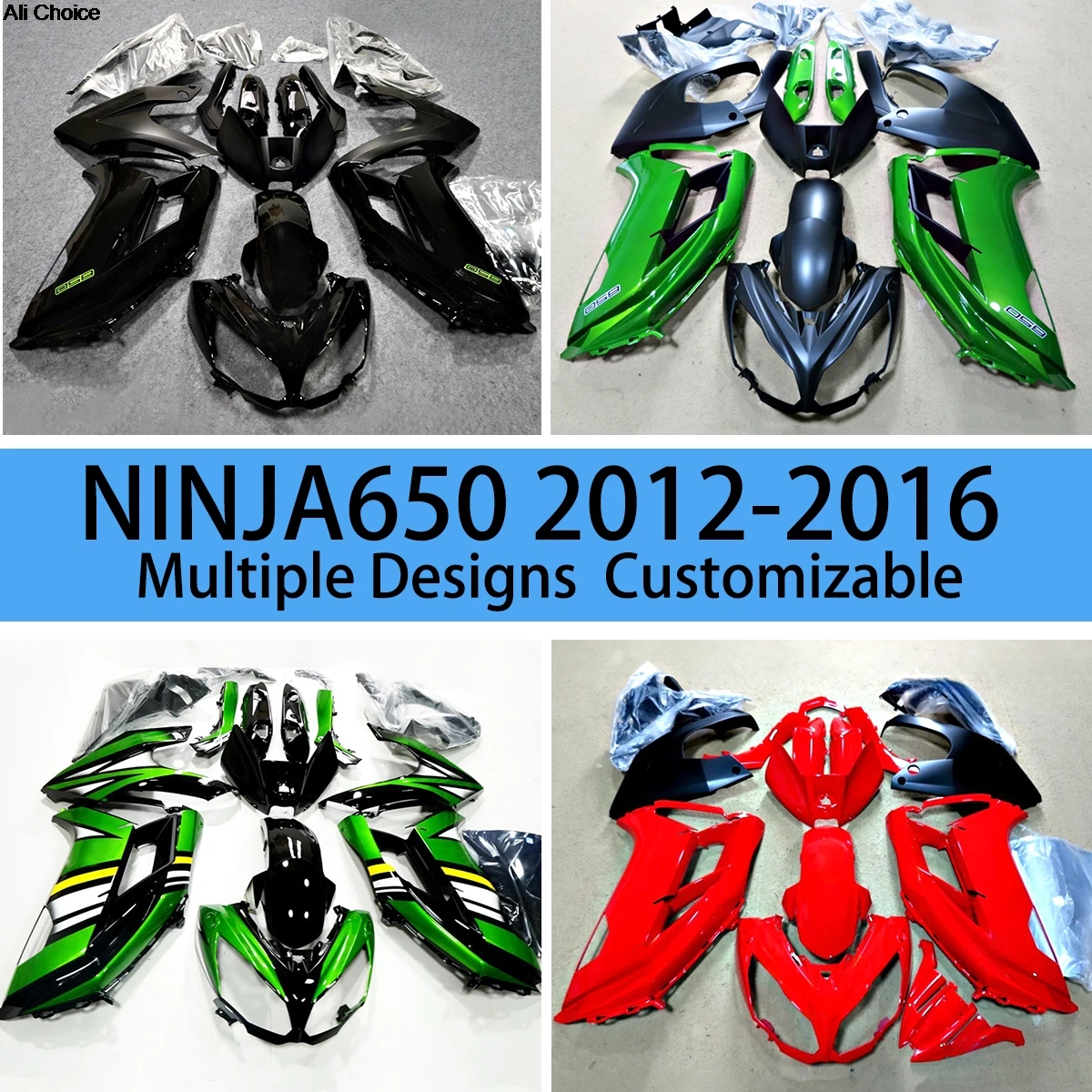 Complete Fairings ER-6F 2012 2013 2014 2015 2016 Motorcycle Bodywork Full Fairing Kit Fit for KAWASAKI Ninja 650 12 13 14 15 16