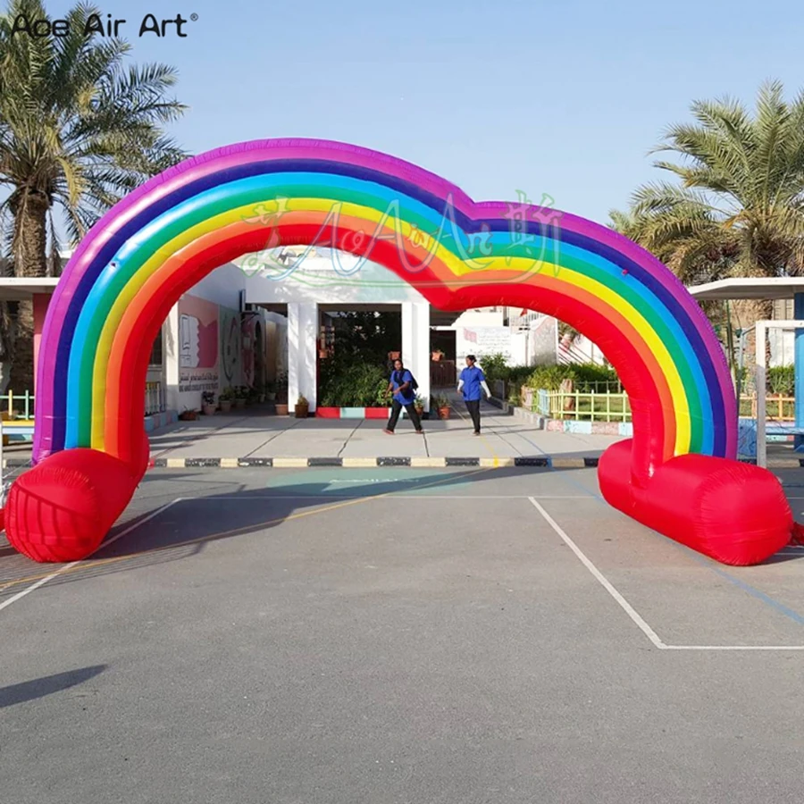 Stable Inflatable Rainbow Arch with Feet, Inflatable Entrance Arch, Archway for Wedding, Most Popular