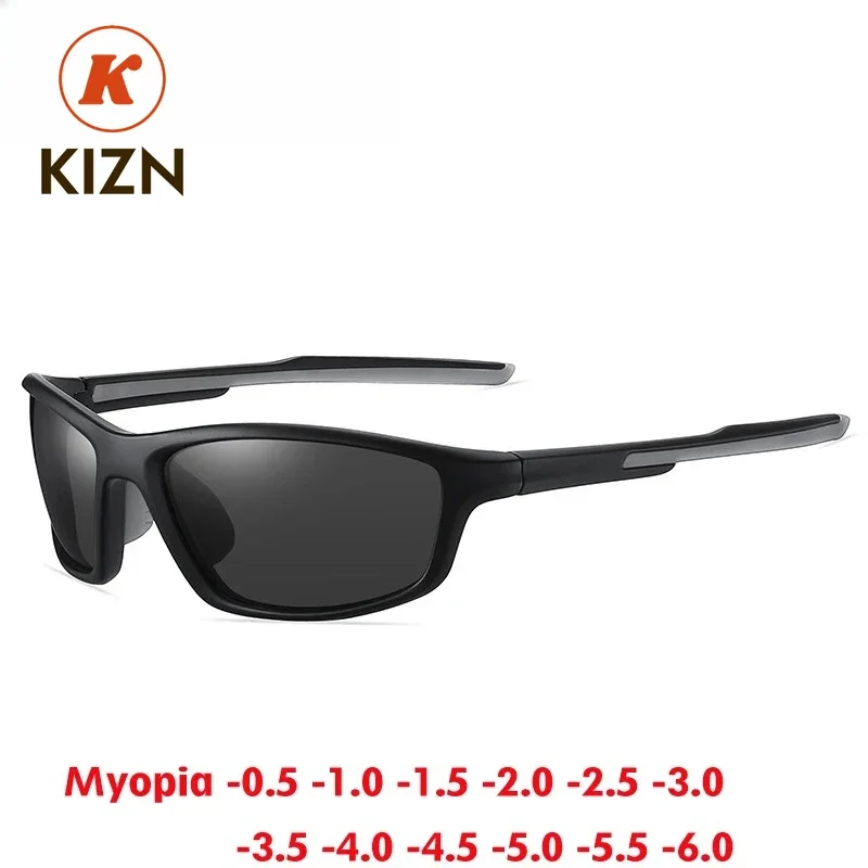 

Солнцезащитные очки KIZN для мужчин и женщин, поляризованные, для активного отдыха, модные, с возможностью индивидуальной коррекции зрения от -0.5 до -6.0, ветрозащитные