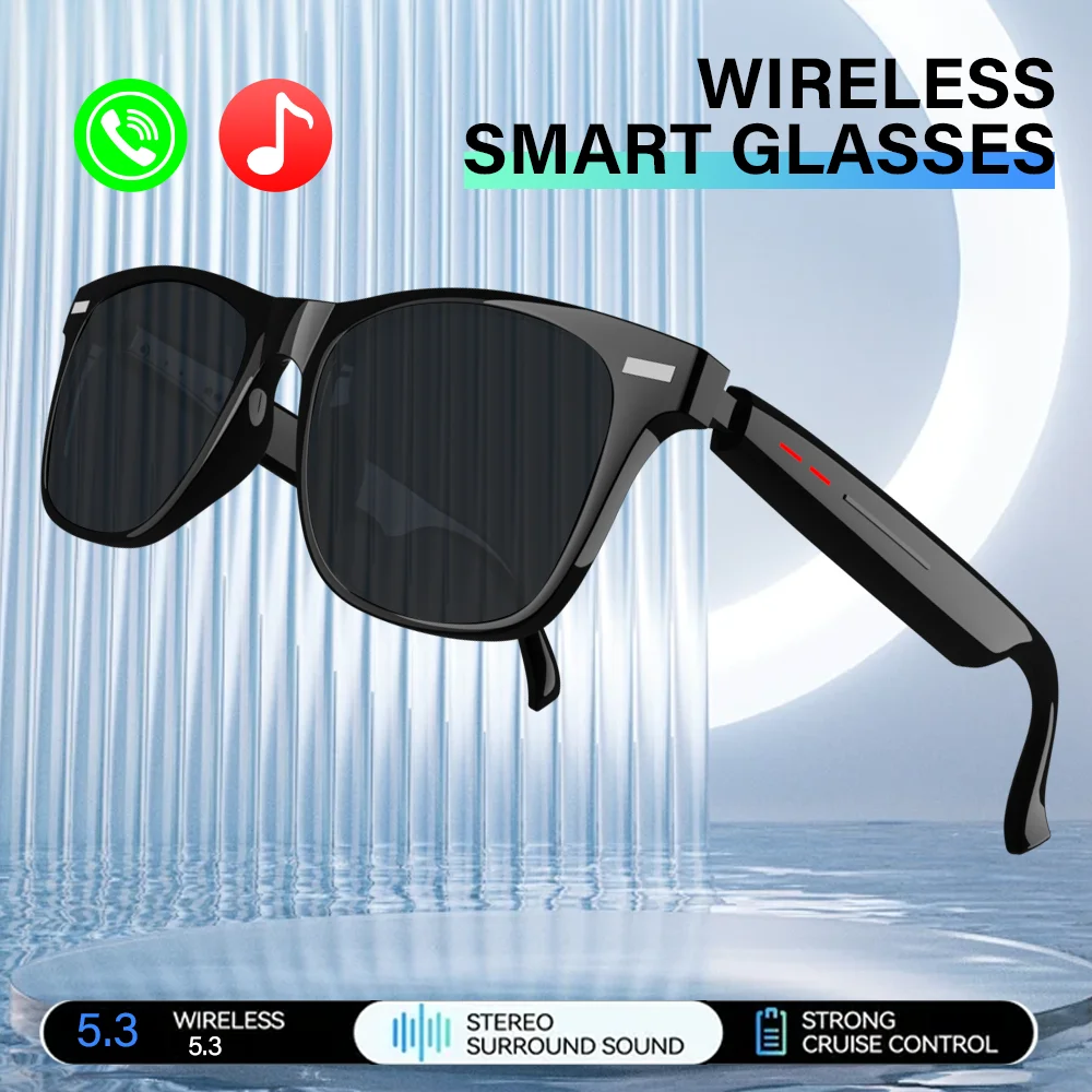 LAXASFIT Smart Anti-Blue Light Sunglasses Bluetooth Talk Remote Control Camera Music Playback UV Protection Smart Glasses