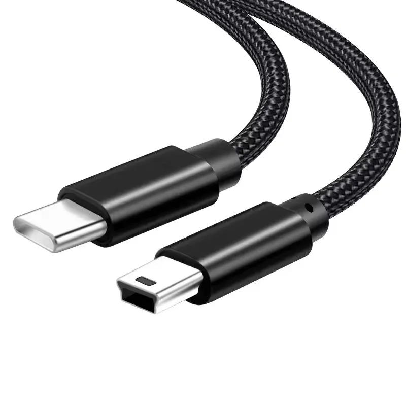 USB C to Mini USB Cable Adapter Type C Mini USB Connector Cables for Camera MP4 3 MacBook Pro 5-Pin OTG Charging Sync Data Cord - view 6