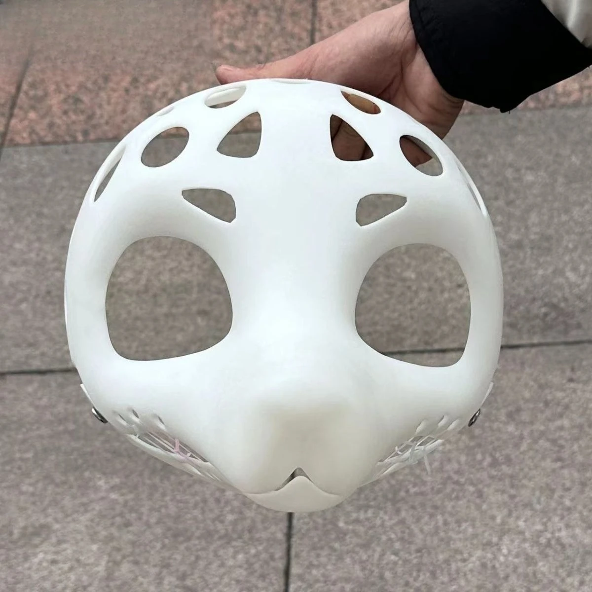 Kemono Fursuit Masker Bewegende Kaak Schedel Harige Canidae Beest Schedel COS accessoires