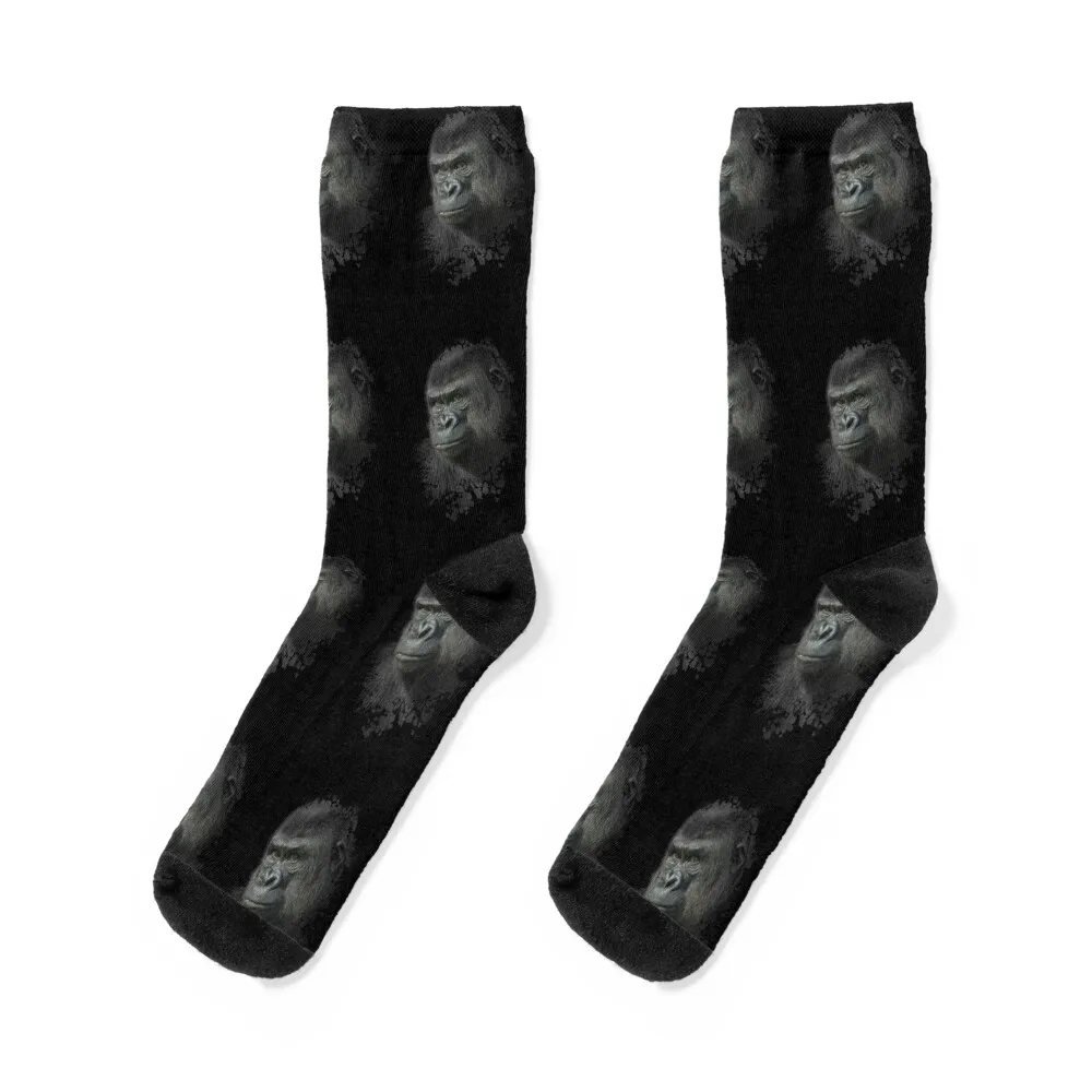 Gorilla Mother Socks football floor floral Socks Girl Men's