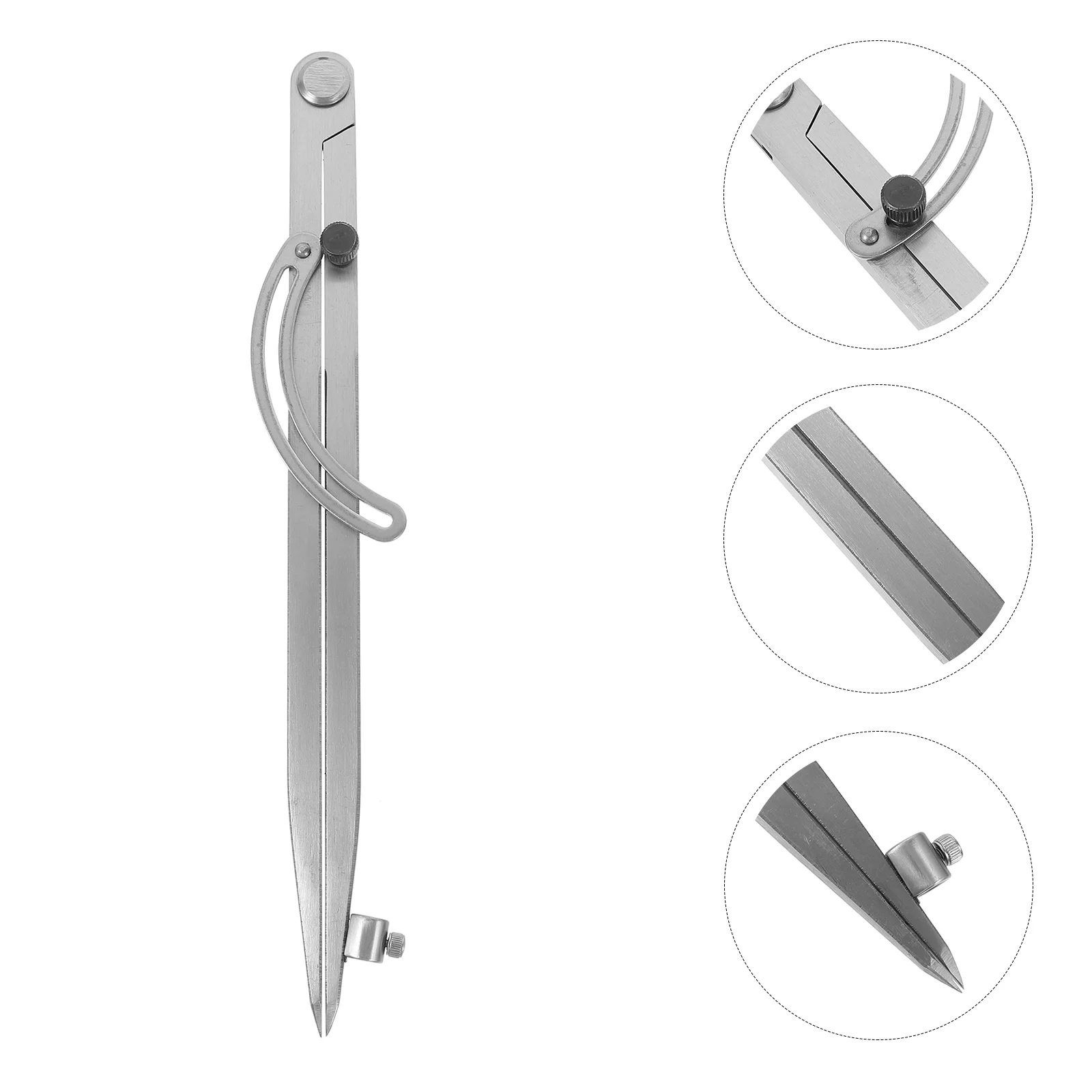 Wing Indexing Caliper Compasses for Woodworking Penholder Circle Iron Math Geometry