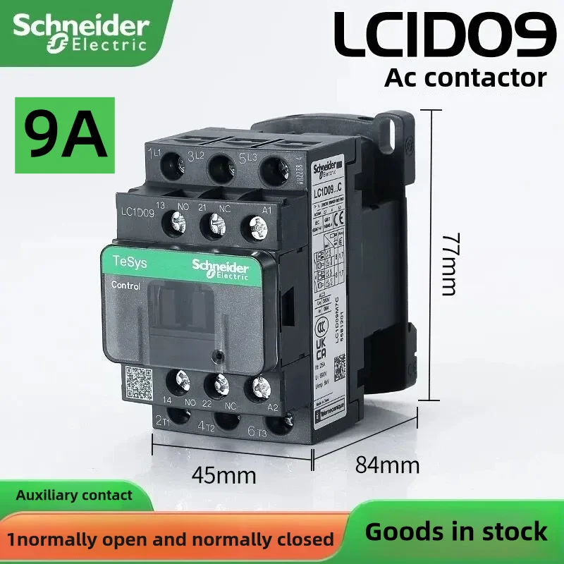 

Schneider Style Lc1D09M7C B7C F7C Q7C E7C Cc7C 24V 36V 48V 110V 220V 380V 3P Black New Ac Contactor