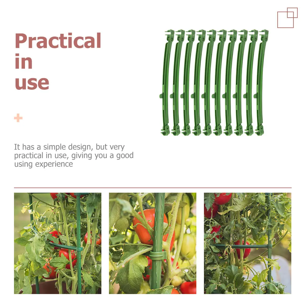 

10pcs Plant Climbing Supports PP Material Garden Fence Terrace Screen Home Supplies Outdoor Trellis Vine Holder Gardening
