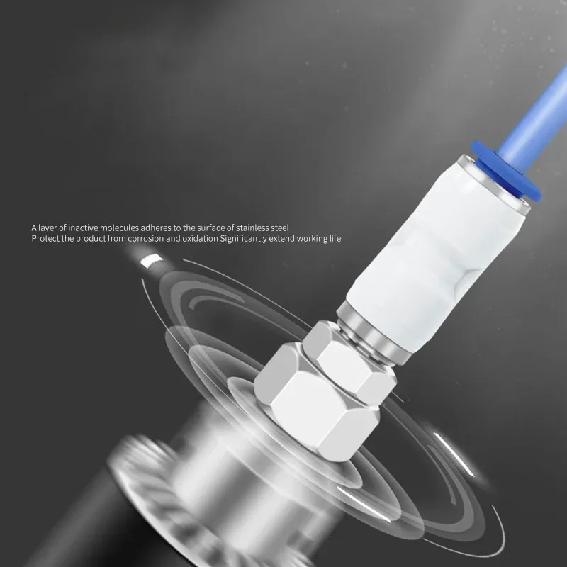 Pneumatic Rotary Connectors Swivel Fittings 360° Rotation MaleThread M5 1/4 1/2 Hose Joint 6/8/10mm Revolute DEUBLIN Connector