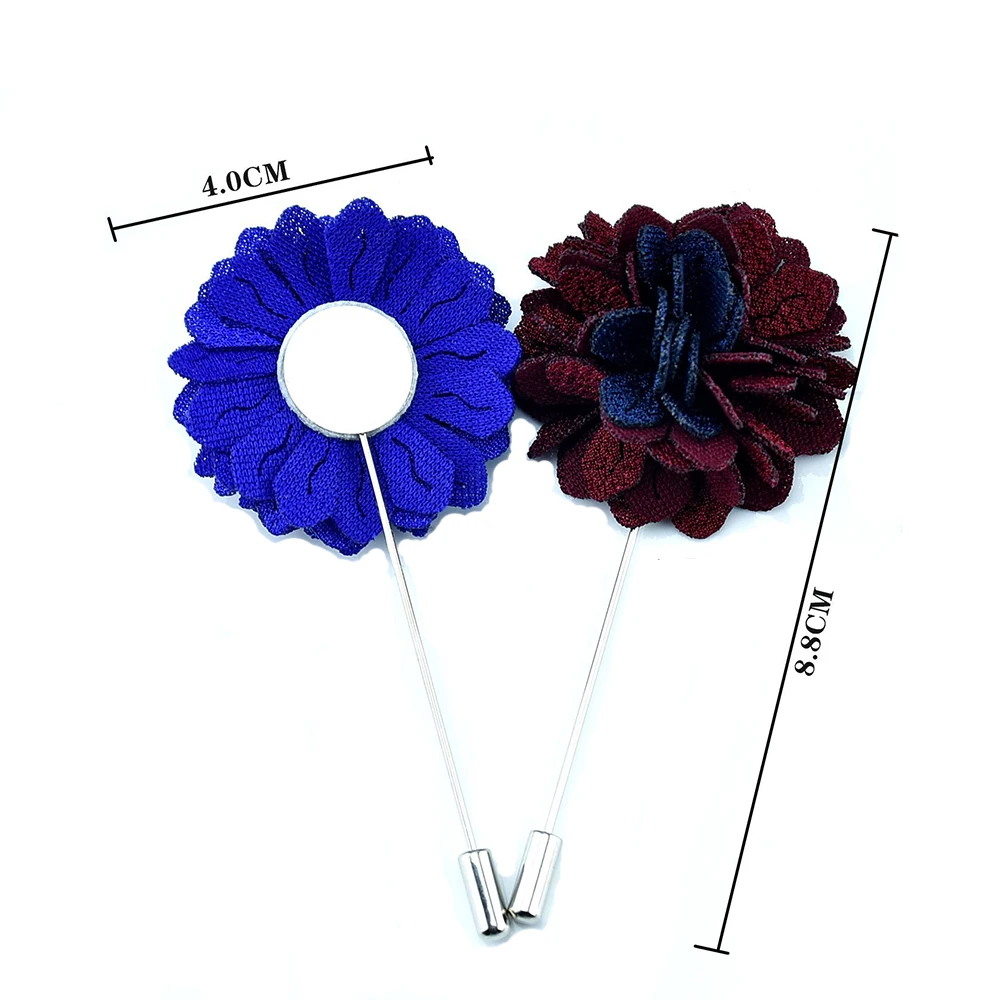 Men Handmade Brooches Floral Brooch Pin Suit Shirt Corsage Collar Lapel Pin Wedding Corsage Ladies Jewelry Clothing Accessories