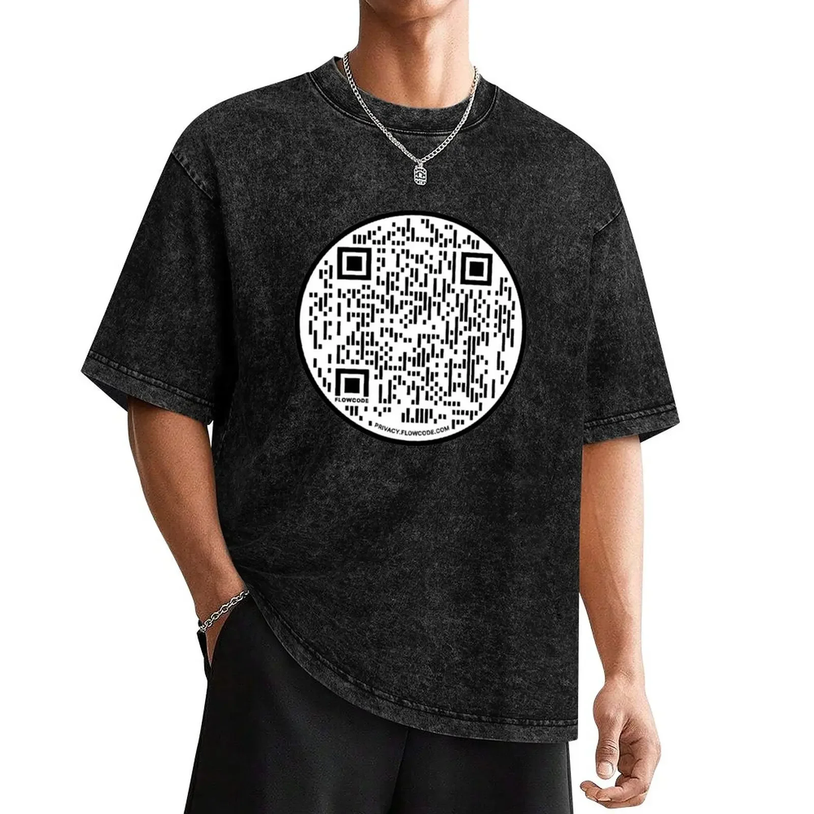 

Rick Roll QR Code T-Shirt plus sizes man clothes vintage clothes mens shirts graphic tee