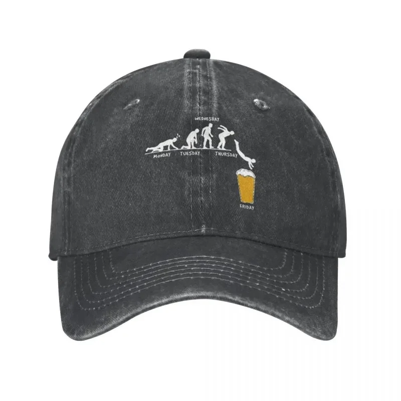 Week Craft Beer Men Women Baseball Cap Distressed Washed Hats Cap Retro Outdoor All Seasons Travel Adjustable Snapback Hat