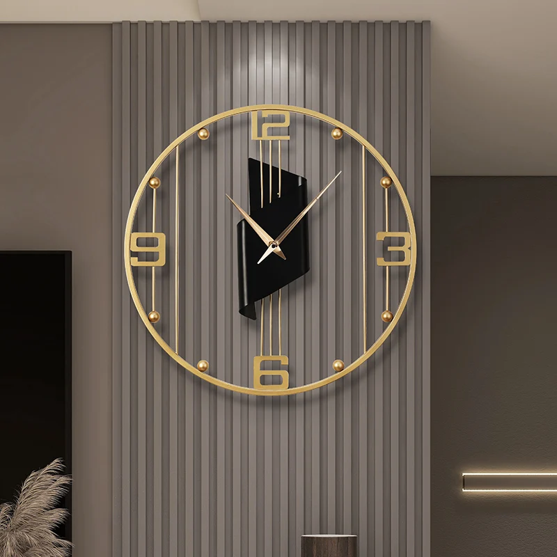 

Simple Fancy Wall Clocks Silent Classic Living Room Large Wall Clock Gold Modern Pendule Horloge Murale Minimalist Decor