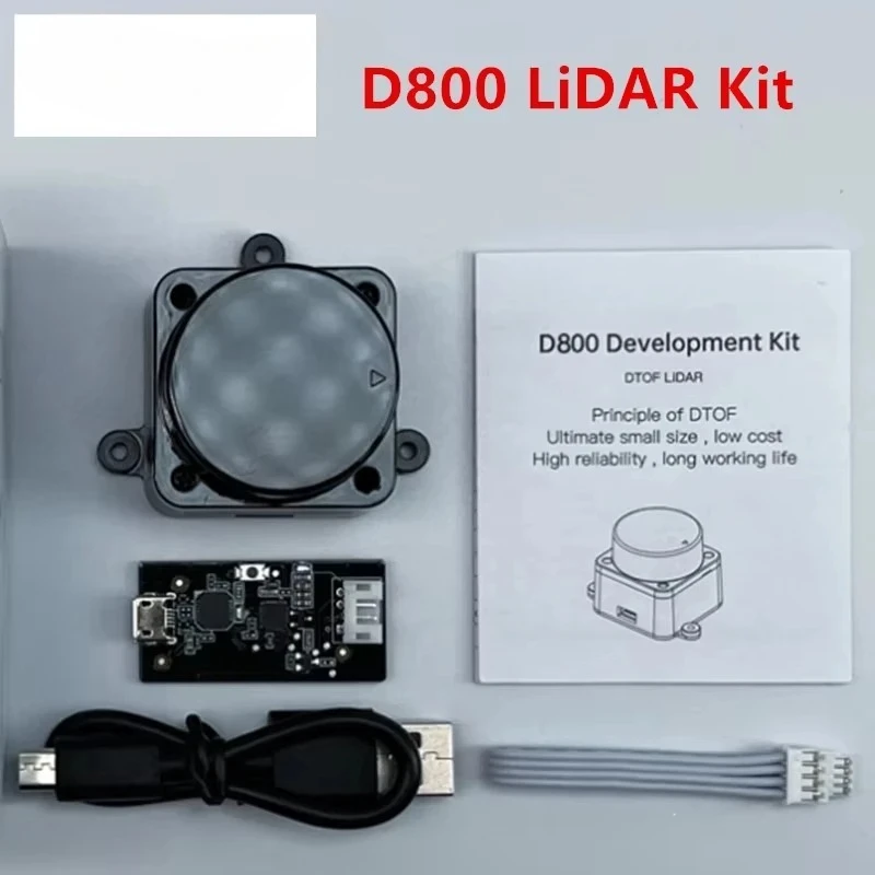 Лидарный комплект D800 Поддержка ROS1 и ROS2 ROS SLAM Навигационный сканирующий лазерный радарный датчик LDROBOT STL-27L 25M