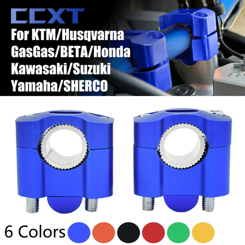Abrazadera de manillar para motocicleta, elevadores de manillar de 22mm y 28mm, abrazaderas de barra para Kawasaki KTM Honda Suzuki Yamaha YZ125 YZ250 YZ250F YZ450F