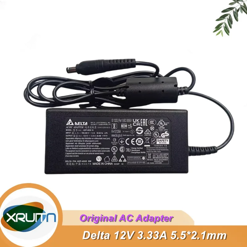 Genuine DELTA ADP-40DD B 12V 3.33A 40W 5.5x2.1mm AC Adapter Charger For DELL S2240LC MONITOR Power Supply