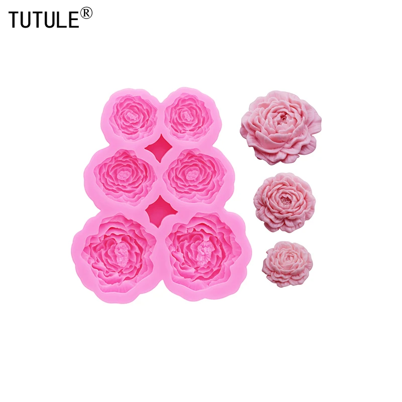 3D Peony Flower Silicone Molds, Resin Phone Cases, Headbands, Hair Clips, Jewelry Component Molds, Chocolate Silicone Molds