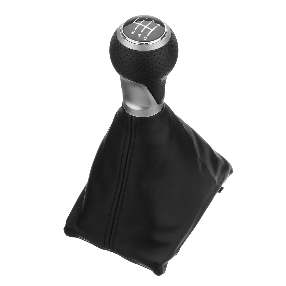 6-Speed Car Gear Shift Knob Gaitor Boot PU Leather For Audi A4 S4 B8 8K S-Line 2007 2008 2009 2010 2011 2012 2013 2014 2015