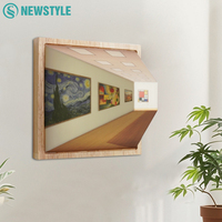 Creative 3D Naked Eye Visual Night Light Optical Art Atmosphere Wall Lamp 3 Colors Wall-Mounted Painting Light For Kis Gift