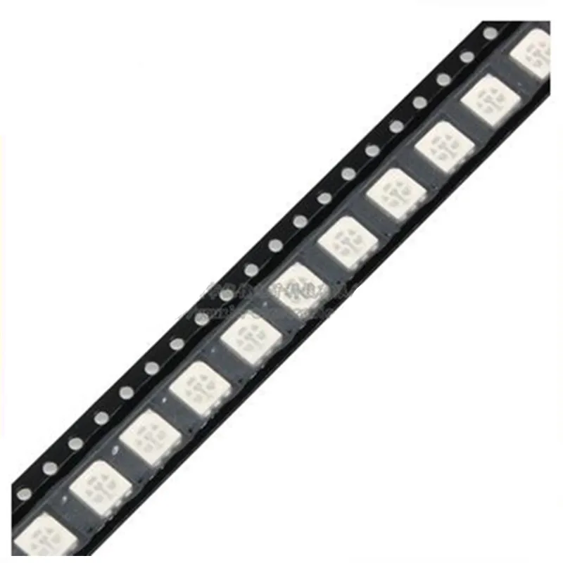 사각형 LED SMD LED, 5050 블루 블루 라이트, 슈퍼 브라이트, 6 피트, 50 개