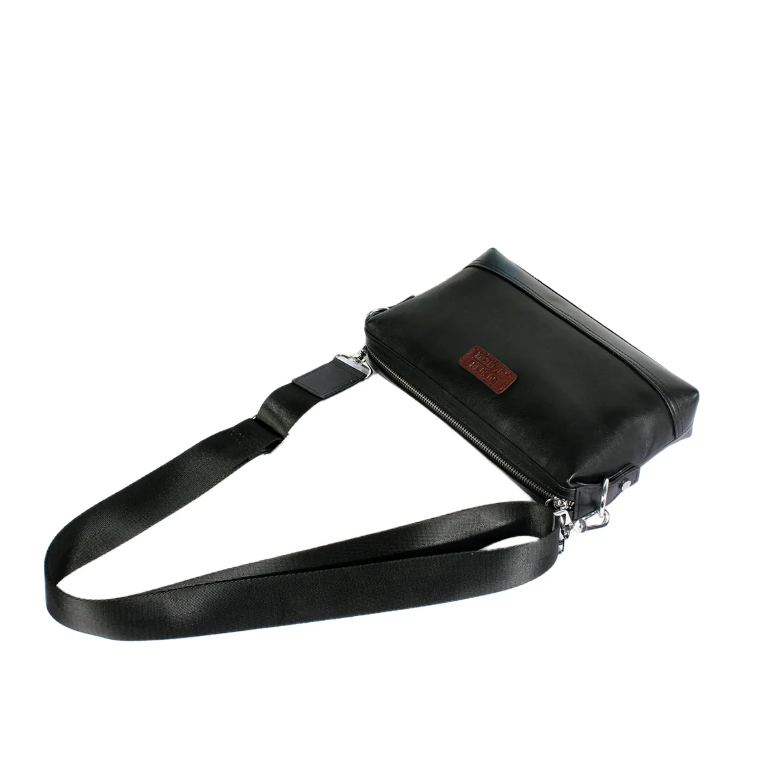 Men's Bag Genuine Leather Crossbody Shoulder Bags Cow Leather Young Fashion Clutch Bag Small Light Sling Bag Handbag Male