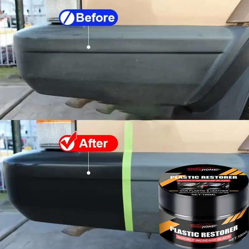 Universal Leather and Plastic Repair Polishing Wax - Automotive interior reconditioning cream for leather/plastic/rubber care image 2
