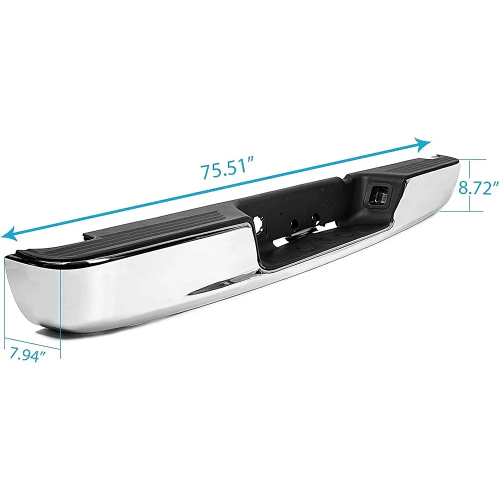 KUAFU دودج رام طقم المصد الخلفي لموديلات 2002-2008 1500، 2003-2009 2500 و 3500 - بديل لـ CH1103111 وCH1103108