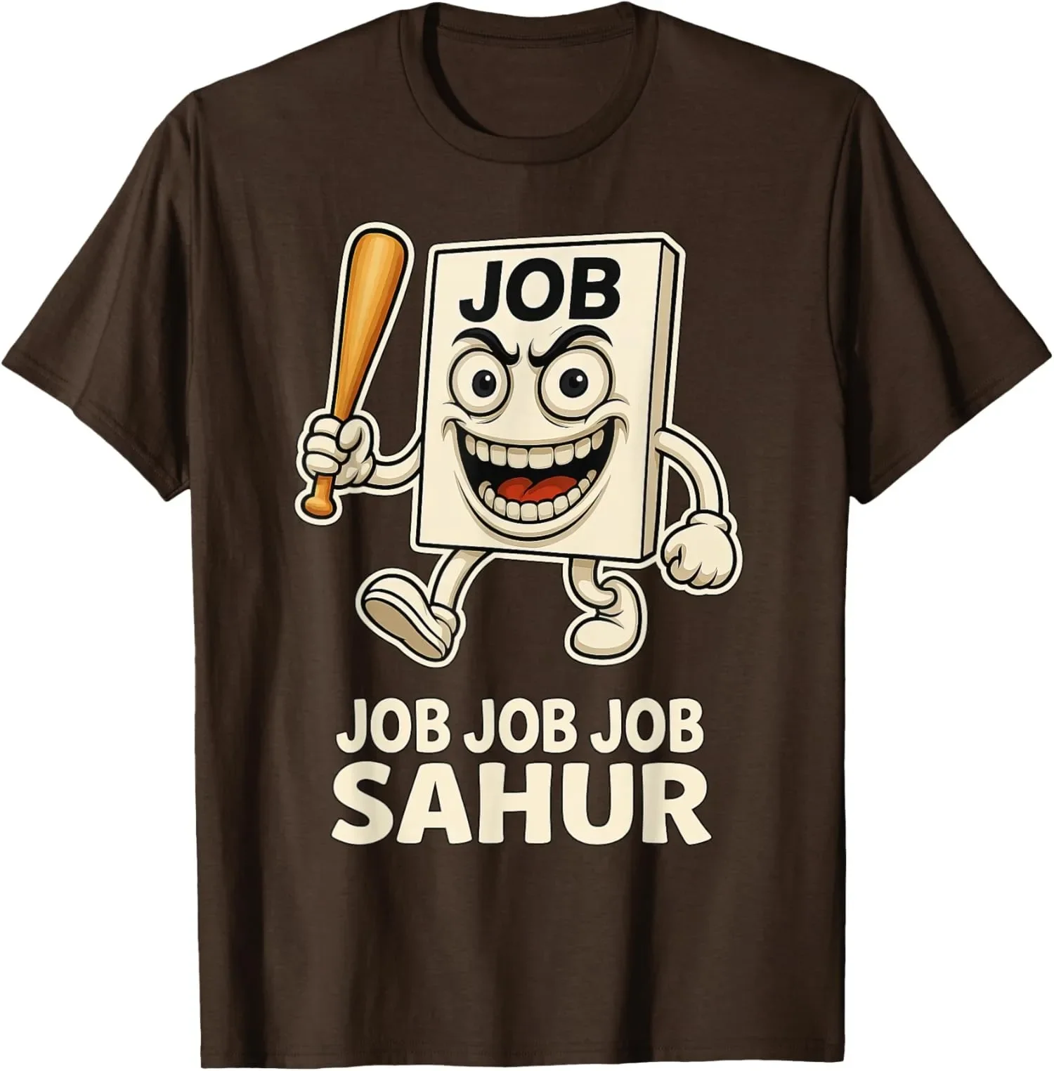 

Job Job Job Sahur Brain Meme Graphic Cotton Short Sleeve T-Shirt Round Neck Casual Tee