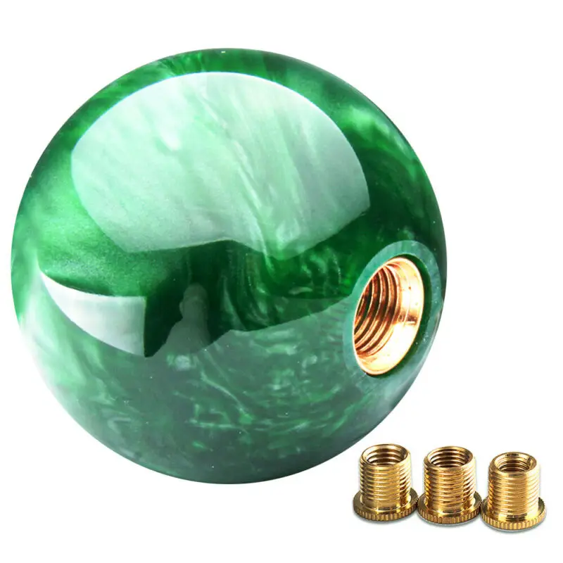 

Upgrade Your Gear Shifter with Marble Ball Shift Knob Universal Fitment 54mm Diameter Acrylic Plastic+Copper Material