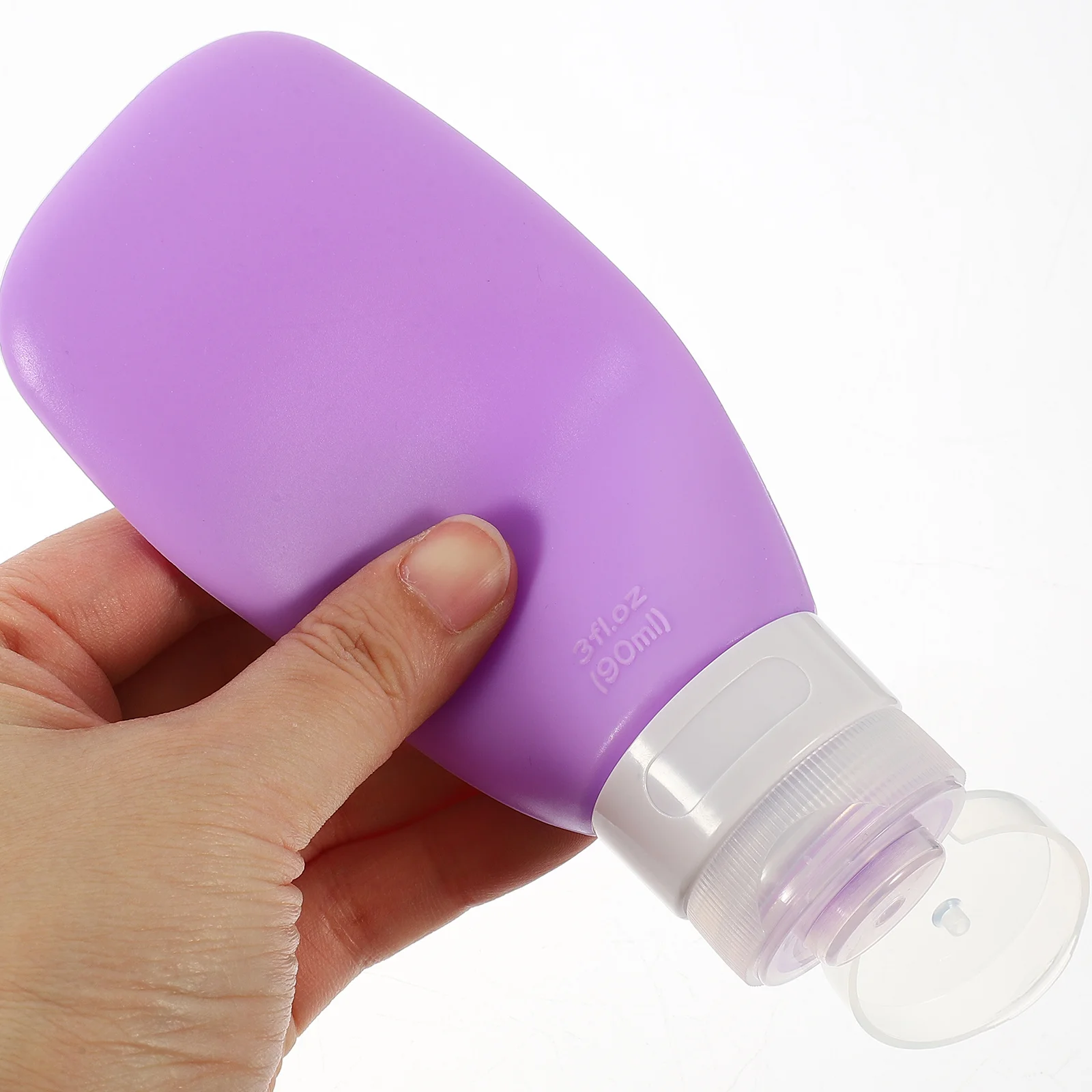 

4Pcs Silicone Travel Bottles Set Refillable Small Liquid Containers for Toiletries Shampoo Conditioner Shower Gel Compact